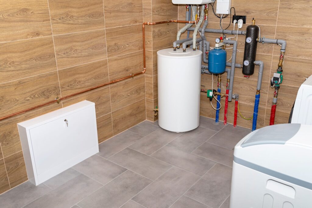 Residential water heater and plumbing system installed in Coral Gables
